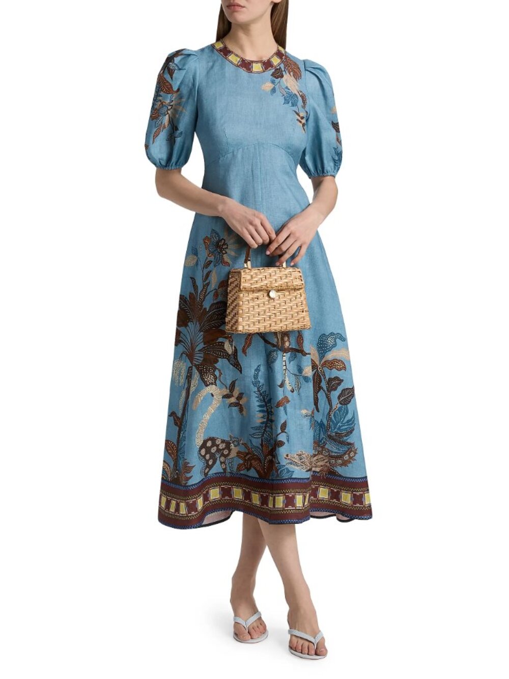 Alemais Georgie Midi Dress Size AU12/ US8 NWOT - Picture 5 of 9